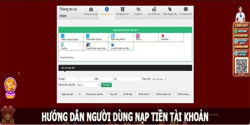 Cách Thực Hiện Nạp Tiền H3bet Đơn Giản